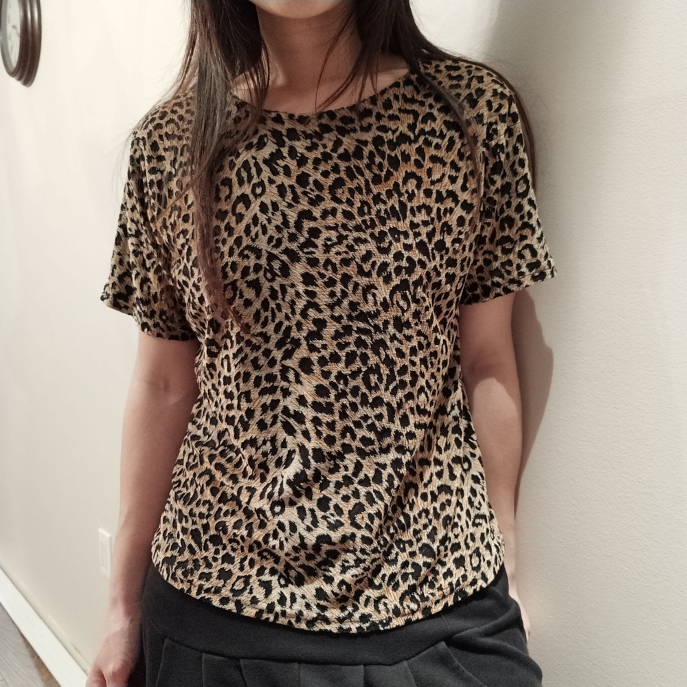 Jaipur see through leopard top